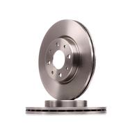 2x BREMBO Disco de freno Delantero para FIAT PUNTO (188) 257mm 09.9631.14