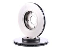 2x BREMBO Disco de freno Delantero para FORD Fiesta Mk6 Furgoneta B-MAX (JK)