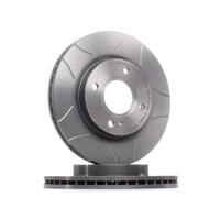 2x BREMBO Disco de freno Delantero para FORD Fiesta Mk6 Hatchback 258mm