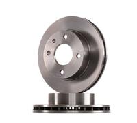 2x BREMBO Disco de freno Delantero para FORD Sierra Mk2 Sedán (GBC, GB4) 240mm