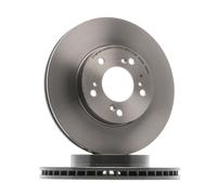 2x BREMBO Disco de freno Delantero para HONDA CIVIC VI Hatchback (EJ, EK) 282mm