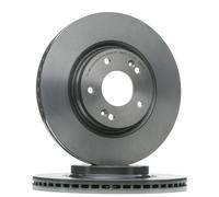 2x BREMBO Disco de freno Delantero para HYUNDAI Tucson (TL, TLE) para KIA OPTIMA