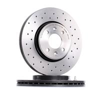 2x BREMBO Disco de freno Delantero para RENAULT Captur (J5, H5) 280mm 09.8137.2X