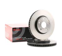 2x BREMBO Disco de freno Delantero para TOYOTA Crown Berlina (S210) 296mm