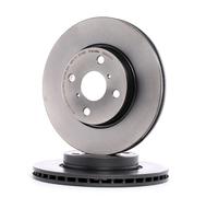 2x BREMBO Disco de freno Delantero para TOYOTA Yaris Hatchback (P13) 258mm