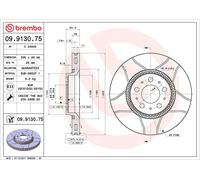 2x BREMBO Disco de freno Delantero para VOLVO V70 II (285) S60 I (384) 305mm