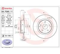 2x BREMBO Disco de Freno Sólido Ø296 mm para Toyota Yaris Cross MXP