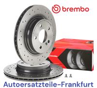 2x BREMBO Disco de freno trasero MERCEDES-BENZ CLASE C E W204 C204 S204 A207 ...