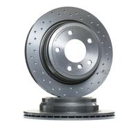 2x BREMBO Disco de freno Trasero para BMW 3 Touring (E91) 300mm 09.B338.2X