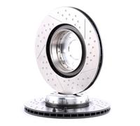 2x BREMBO Disco de freno Trasero para BMW 3 Touring (F31) 345mm 09.C400.13