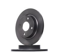 2x BREMBO Disco de freno Trasero para FORD Fiesta Mk7 Hatchback (HJ, HF) 253mm