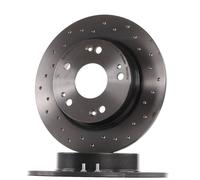 2x BREMBO Disco de freno Trasero para HONDA CIVIC VIII Hatchback (FN, FK) 260mm