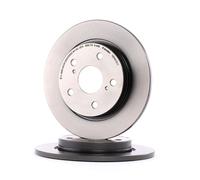 2x BREMBO Disco de freno Trasero para TOYOTA AURIS 270mm 08.A912.11