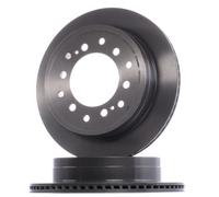 2x BREMBO Disco de freno Trasero para TOYOTA LAND CRUISER 90 (J9) 312mm