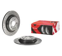 2x BREMBO Disco de freno Trasero para VOLVO V60 (155, 157) 302mm 08.A537.1X