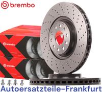 2x BREMBO Discos de freno DELANTEROS AUDI S3 8V SQ2 GA VW GOLF 7 8 GTI / R OC...
