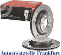 2x BREMBO Discos de freno TRASEROS MERCEDES BENZ SL R230 280 300 350 SL 500