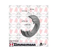 ZIMMERMANN 2x Tambor de Freno Trasero Apto para Ford Transit Tourneo Fa Fd Fb FS