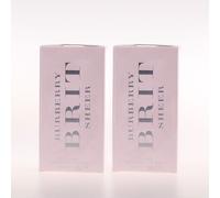 2x Burberry Brit Sheer Mujeres EDT 100 ml