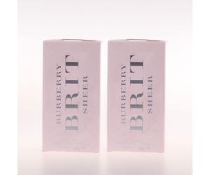 2x Burberry Brit Sheer Mujeres EDT 100 ml