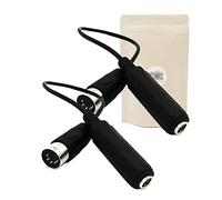 2X Cable adaptador DIN MIDI 5 Pin a jack grande 6,3 mm hembra estéreo audio música hifi 30 cm