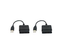 2X Cable Convertidor Adaptador USB para PS2 Dualshock Joypad GamePad Una PS3 PC Controlador de Juegos USB Cable Convertidor Adaptador