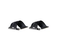 2X Cable Elevador PCIE 3.0 X16 de 20 cm para Tarjeta de Video, Extensor Flexible de Alta Velocidad, Adaptador PCI Express, Cable de Extensión para
