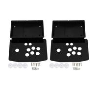 2X Caja de Panel de Acrílico Kits de Juego de Arcade de Manija de Bricolaje Juegos Joystick Panel de Acrílico