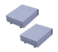 2X Caja de Plástico Caja de Conexiones Caja de Plástico 152X120X42mm Gris Claro