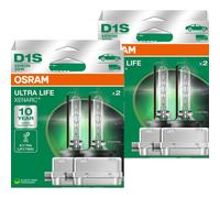 2x Caja Dúo OSRAM Bombilla D1S XENARC HID 35W ULTRA LIFE 35W 85V 3200 lm 4300K