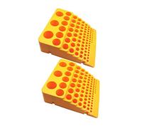 2x Caja Organizadora de Brocas de Plástico forma forma forma, Estante para Herramientas Rotativas, 84 Agujeros