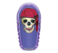 2X Calavera con Tapa - Pegatina Skin para Transmisor Dexcom G6 Color Blau