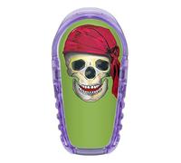2X Calavera con Tapa - Pegatina Skin para Transmisor Dexcom G6 Color Grün