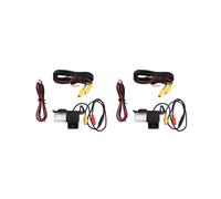 2X Cámara de Visión Trasera HD Ccd para Coche Cámara de Marcha Atrás para Versa Livina Grand -R 350Z G35 G37