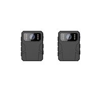 2X Cámara Policial 4K HD con Pantalla IPS HD, Cámara Corporal Portátil y Portátil.