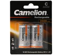 2X Camelion HR14 C NiMH Baterías Recargables 1.2V 3500mAh