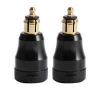 2X Cargador RáPido Impermeable para Motocicleta con Puerto USB Tipo C 12V / 24V Qc3.0 Adaptador de Corriente Hella Din Enchufe para