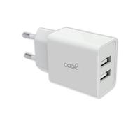 CARGADOR COOL 2USB 2,4 AMP WHITE
