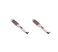 2X Cepillo Térmico para Rizar, Cepillo Redondo Térmico con Iones Negativos para un de Secado Rápido, Rizado y Alisador (Enchufe de la UE)