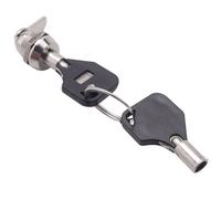 2X cerradura de cámara tubular de seguridad de cuarto de giro con llaves