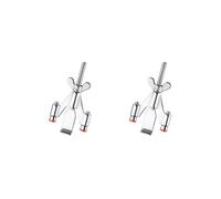 2X Cerradura de Puerta de Hotel Portátil para Vivir Solo, Cerradura de Seguridad para Viajes en Casa, Tope A Prueba de Niños, Cerradura de Puerta
