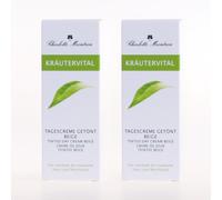 2x Charlotte Meentzen Herbalvital - Crema de día tintada beige 50 ml