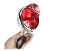 2X Chrome Red Lens Motorcycle Driving Passing Spot Fog Light Front Headlight For Harley For Honda For Touring For Bobber For Chopper Custom,Functional