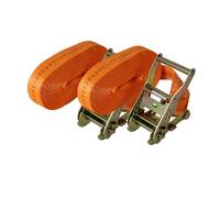 2X Cinta De Sujeción Profesional 1-Pieza 6M 2T 2000KG TÜV/GS OR