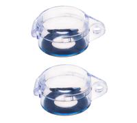 2X Claro 22mm Caja Guardia Cubierta Protectora para Interruptor de Boton Pulsador Redondo