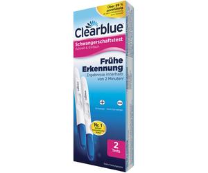 2x Clearblue prueba de embarazo rápida y fácil detección temprana (2x 2)