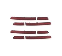 2X Coche Abs Rojo Parachoques Trasero Reflector Lámpara de Freno Luz Falsa Luces Decorativas para L 2017-2019