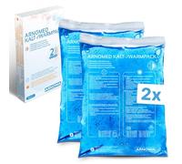 2x Compresas frías de gel reutilizables ARNOMED® 12x20cm, compresas frías y calientes reutilizables y aptas para microondas, almohadillas frías de gel, compresas frías, almohadillas frías