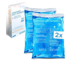 2x Compresas frías de gel reutilizables ARNOMED® 12x20cm, compresas frías y calientes reutilizables y aptas para microondas, almohadillas frías de gel, compresas frías, almohadillas frías