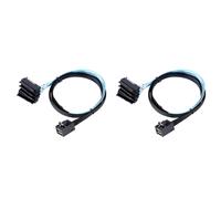 2X Conectores de Cable Mini SAS HD 12G SFF8643 A 4 29 SFF8482 con Controlador Conector AlimentacióN SATA 15